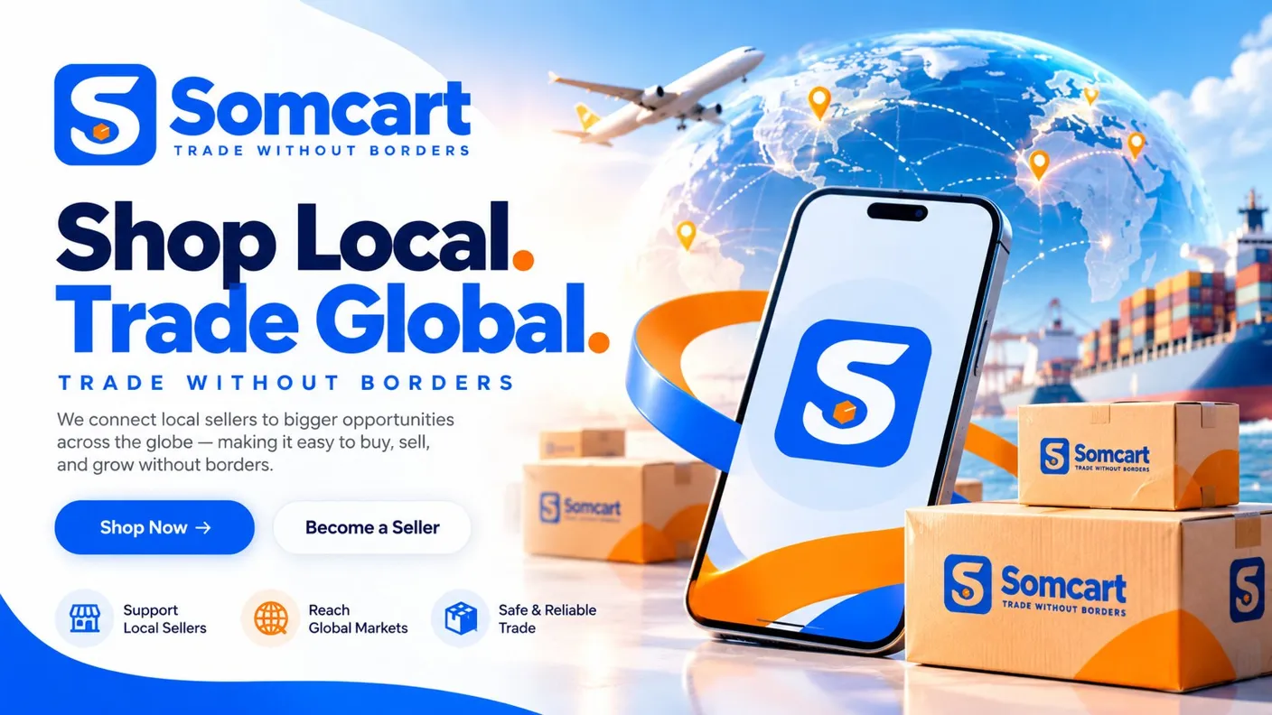 Shop Local. Trade Global. — Somcart connects local sellers to bigger opportunities across the globe.